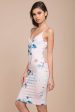 Angeline Floral Print Bodycon Dress Pink Online Hot Sale