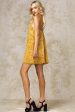 Brody Floral Lace Mini Dress Mango Yellow Cheap