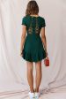 Meilani A-line Empire Dress Forest Green Online