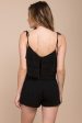 Hailee Crochet Romper Black For Sale