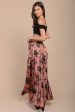 Briley Floral Maxi Skirt Pink Hot on Sale