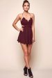 Nevaeh Thin Strap Party Romper Plum Online Hot Sale