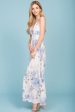 Baylor Floral Print Open Back Maxi Dress Beige Online now