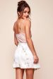 Bri Mesh Overlay Mesh Holiday Skirt White For Sale