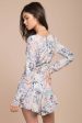 Penelope Bohemian Romper Blue Print Discount