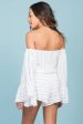 Brisk Bell Sleeve Romper White Discount