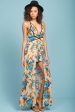 Tiana Floral Maxi Romper Mocha For Discount