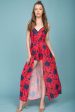 Annika Floral Maxi Romper Red Sale