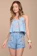 Aranza Chambray Top Blue For Sale