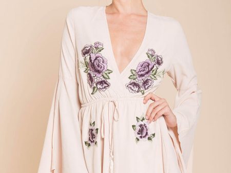 Lailani Floral Romper Nude Online Hot Sale