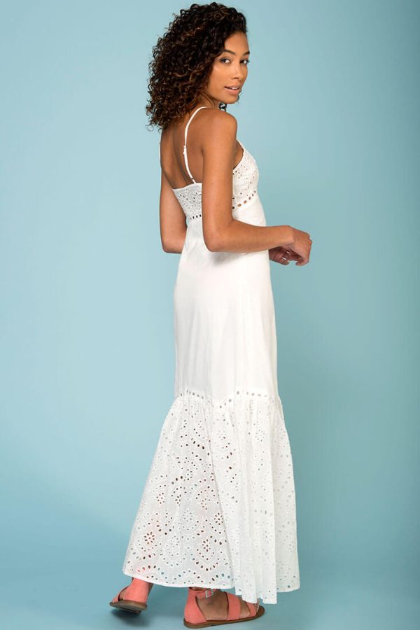 Angeline Thin Strap Maxi Dress White Online