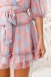 Bow-Peep 3 4 Sleeve Bow Detail Dress Rose Online now