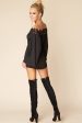 Brittany Bell Sleeve Romper Black Online Sale