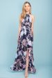 Baylor Floral Maxi Dress Navy Online now