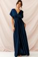 Ariana Multiway Mid Sleeve Maxi Dress Navy on Sale