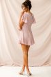 Isabelle Angel Sleeve Empire Dress Blush Online now