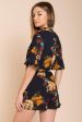 Abril Floral Romper Navy Online