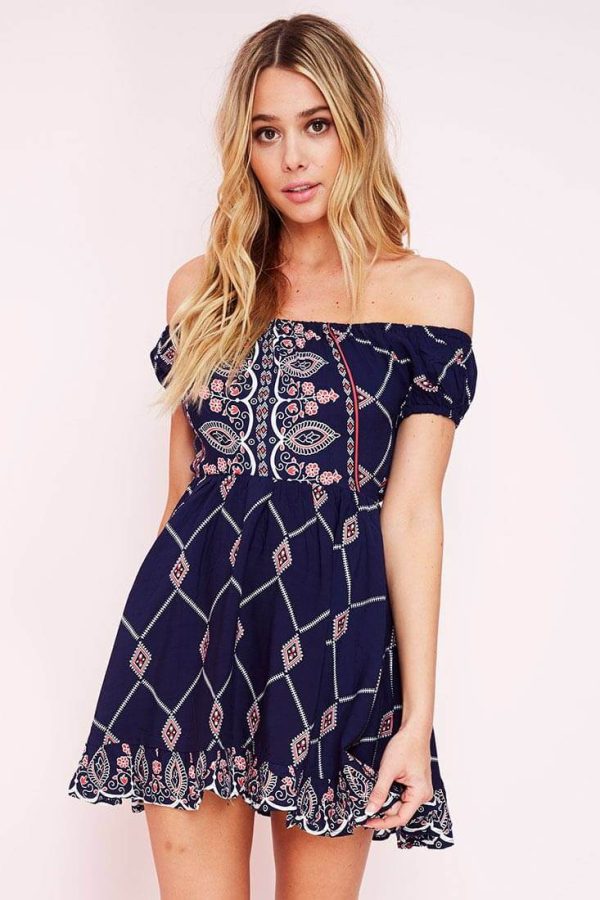 Veda Tube Dress Navy Hot on Sale