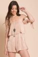 Kaitlynn Tube Top Romper Beige Sale