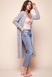 Brookhaven Cafe Long Sleeved Cardigan Grey Online Sale