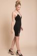 Zoee Thin Strap Black Club Dress Online Hot Sale