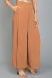 Ayelle Wide Leg Dress Pant Camel Hot on Sale