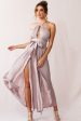 Athena High Split Maxi Dress Mauve on Sale