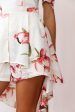 Jessa High-low Summer Brunch Romper Off White on Sale