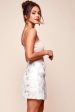 Bri Mesh Overlay Mesh Holiday Skirt White For Sale