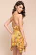 Brynna Floral Romper Yellow Mustard Fashion