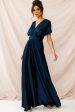 Ariana Multiway Mid Sleeve Maxi Dress Navy on Sale