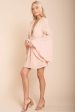 Carmen Bell Sleeve Dress Nude Hot on Sale