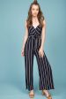 Kallie Striped Jumpsuit Navy Online Sale