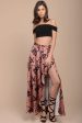 Briley Floral Maxi Skirt Pink Hot on Sale