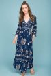 Zaika Maxi Dress Navy For Discount