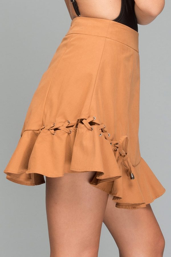 Alana Trumpet Skirt Taupe Online Sale