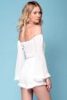 Nirvana Bell Sleeve Casual Romper White Sale