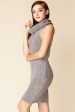 Tenley Bodycon Sweater Dress Grey For Cheap