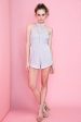 Billie Sexy Lace Romper Grey Fashion