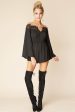 Brittany Bell Sleeve Romper Black Online Sale