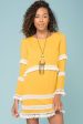 Ansley Cute Tassle Dress Yellow Mustard Online now