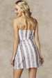 Britney Striped Brunch Dress Blue Fashion