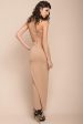 Anastasia Bodycon Evening Dress Mocha Supply