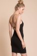 Zoee Thin Strap Black Club Dress Online Hot Sale