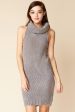 Tenley Bodycon Sweater Dress Grey For Cheap