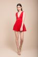 Helena Sexy Textured Party Romper Red Online Hot Sale