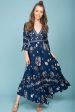 Zaika Maxi Dress Navy For Discount