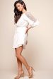 Arizona Waist-Tie Kaftan Dress White Cheap