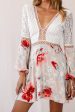 Carson Crochet Details Dress Floral Pink Fashion