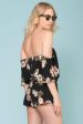 Dixie Floral Print Romper Black Online